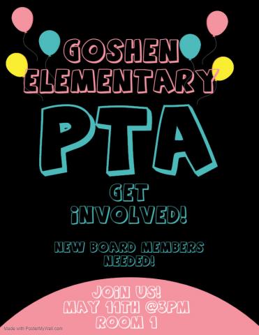 Come Join Goshen's PTA