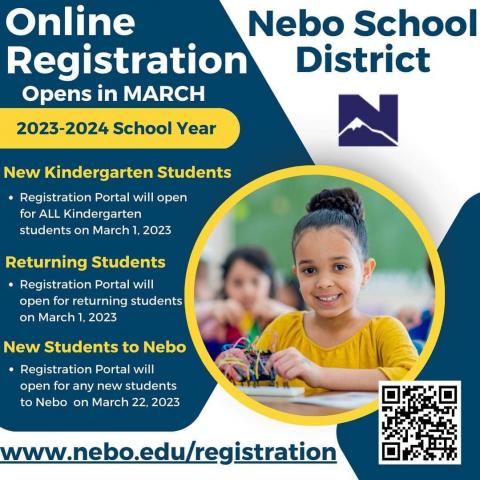 2023-2024 school registration opens on March first