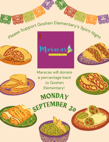 Goshen Night at Maracas Monday September thirtieth